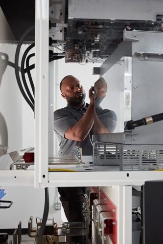 A central inverter factory in California.